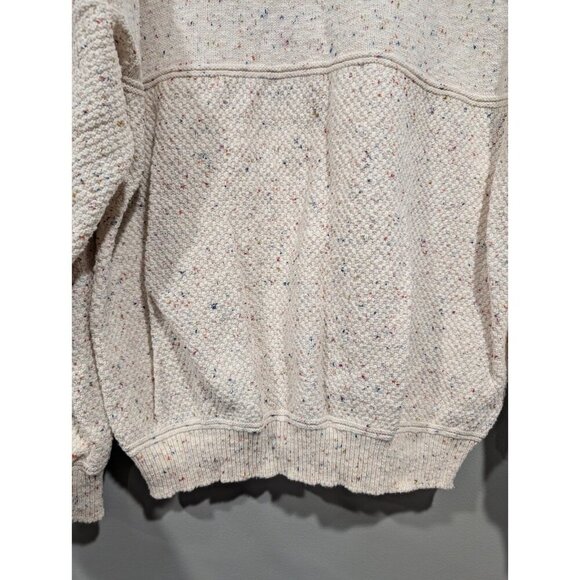 Vintage Lee Sport Womens Cream Speckled Wisconsin Badgers Crew Neck Sweater Sz L - Picture 16 of 16